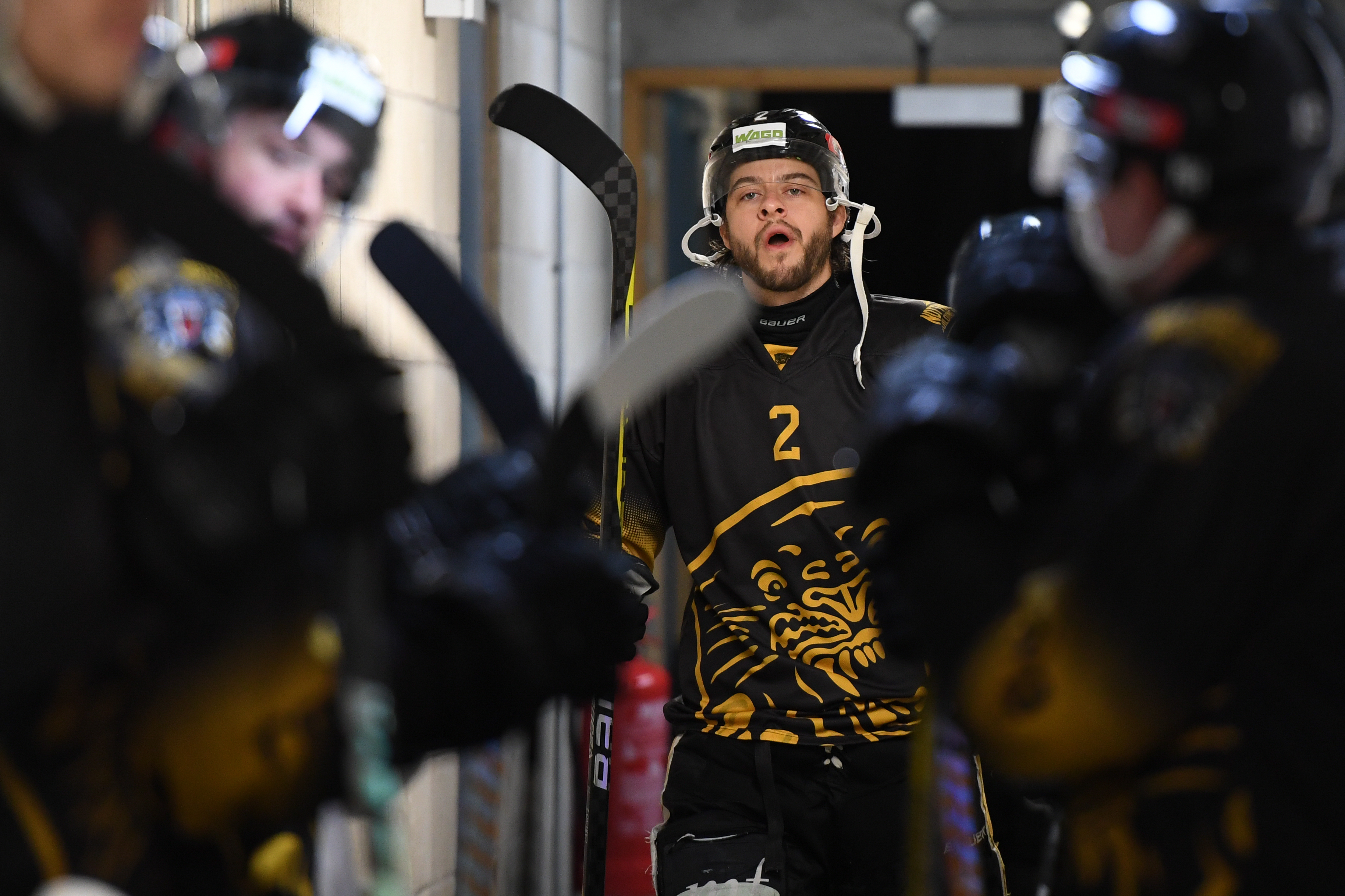 CARUSO ON HONOUR OF BEING PANTHERS CAPTAIN Nottingham Panthers